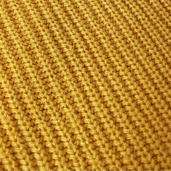 Vintage 90s Lindsey Blake Mustard Yellow Zodiac Border Buttons Knit Cardigan - Picture 2 of 6